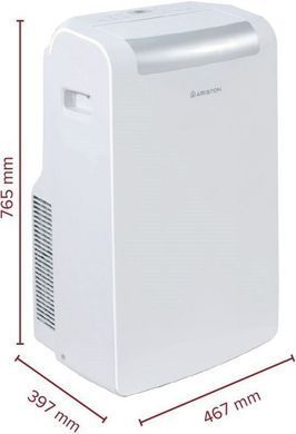 Ariston Кондиционер мобильный Mobis Plus 10 20м2 on/off 10000BTU 3.1кВт A/- R290 белый