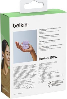 Belkin Наушники Soundform Bolt True Wireless Lavender AUC009BTLV фото