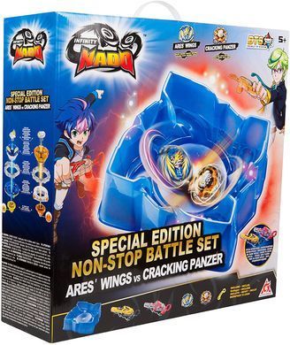 Infinity Nado Арена Infinity Nado V Special Edition Battle Set комплект с двумя волчками Ares' Wings vs Cracking Panzer Крылья Ареса против Быстрый Панцирь EU634801 фото