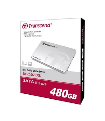 Накопичувач SSD Transcend 2.5" 480GB SATA 220S TS480GSSD220S фото