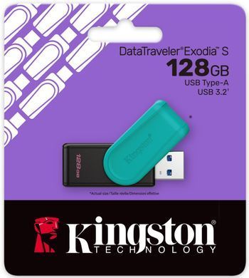 Kingston Накопитель Kingston 128GB USB 3.2 Type-A Gen1 DT Exodia S DTXS/128GB фото