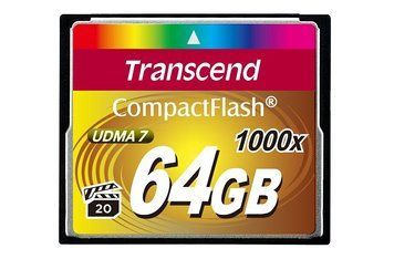 Transcend 1000x CompactFlash (Ultimate)[Карта памяти CF 64GB 1000X] TS64GCF1000 фото