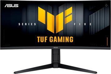 ASUS Монітор Asus 34" TUF Gaming VG34WQML5A 2xHDMI, 2xDP, 3xUSB, MM, VA, 3440x1440, 21:9, 250Hz, 0.5ms, sRGB 130%, CURVED, AdaptiveSync, HAS, HDR400 90LM0BP1-B01E71 фото