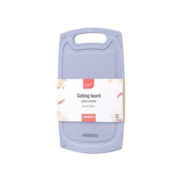 ARDESTO Дошка кухонна Gemini, 25х15х0.8см, пластик, сірий AR1425GR фото