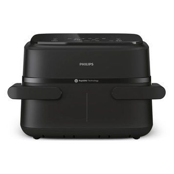 Philips Мультипіч Ovi Flex Dual 2450Вт, чаша-6+3л, сенсорне управл., 2 контейнера, 6 авто. програм, пластик, чорний NA150/00 фото