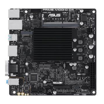 ASUS Материнcкая плата PRIME N100I-D D4-CSM CPU Intel N100 Quad-Core 2.0GHz 1xDDR4 SO-DIMM D-Sub HDMI DP Com mITX 90MB1F70-M0EAYC фото