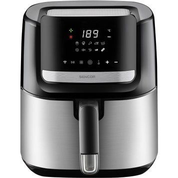 Sencor Мультипіч Vita Fryer, 1600Вт, чаша-6,5л, сенсорне керув., 10 програм, пластик, нерж. сталь-чорний SFR6600SS-EUE3 фото
