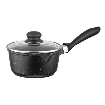 ARDESTO Saucepan with glass lid Gemini Anzio, 1.2l, aluminum, black AR2412GES фото