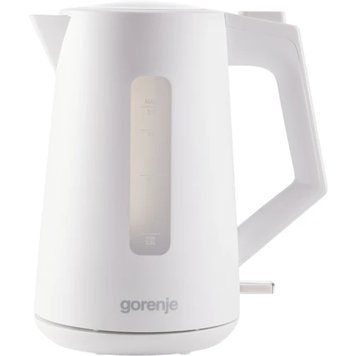 Gorenje Електрочайник 1.7л, Strix контроль, білий матовий K17OPW фото