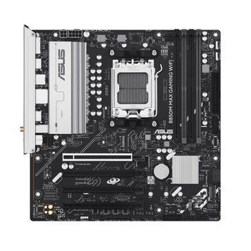 ASUS Материнcкая плата B850M MAX GAMING WIFI sAM5 B850 4xDDR5 M.2 HDMI DP WiFi BT mATX 90MB1LL0-M0EAY0 фото