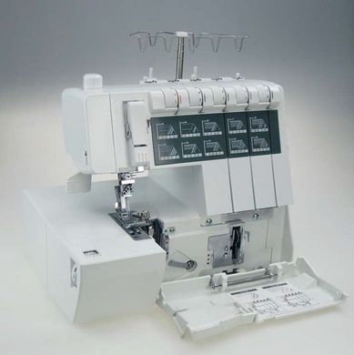 Коверлок MINERVA M4000CL , 120Вт, 20 оп., (5, 4, 3, 2-х ниточные швы), белый M4000CL фото