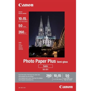 Папір Canon 4"x6" Photo Paper Plus Semi-gloss SG-201 50арк. 1686B015 фото