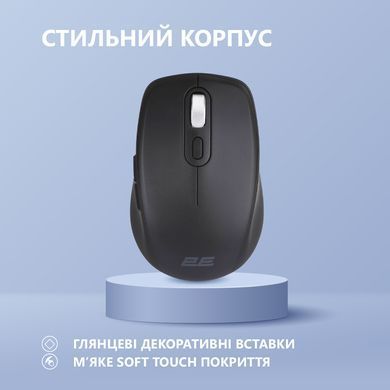 2E Миша MF225 Silent, WL/BT, чорний 2E-MF225WBK фото