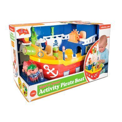 Игровой набор - ПИРАТСКИЙ КОРАБЛЬ (на колесах, свет, звук)