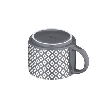 ARDESTO Чашка Weaving E, 330мл, фарфор, бело-черный AR3473E фото