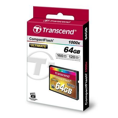 Transcend 1000x CompactFlash (Ultimate)[Карта памяти CF 64GB 1000X] TS64GCF1000 фото
