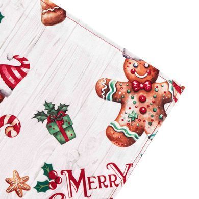 ARDESTO Ранер Christmas Gingerbread 33х137см, 100% поліестер, червоний