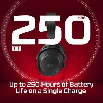 HyperX Гарнітура ігрова Cloud Alpha 2 WL/BT/mini-jack/USB-A/USB-C, 0.5м/1.5м, чорний AJ5C7AA фото