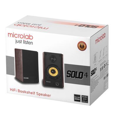 Microlab Акустична система SOLO 4 2.0, 60w, mini-jack/bluetooth, коричневий SOLO-4BR фото