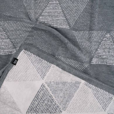 ARDESTO Плед ARDESTO Leonardo 200х220см, 50% бавовна, 30% поліестер, 20% акрил, геометрія, сірий