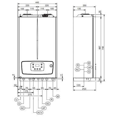 Immergas Котел газовый конденсационный Immergas Tera V2 32 EU двухконтурный конденсационный 32кВт