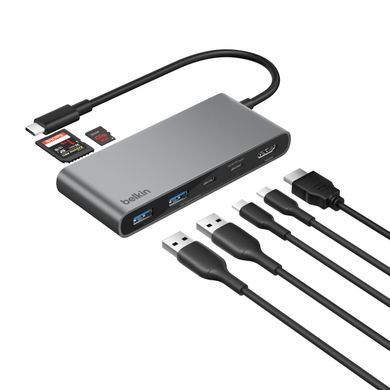 Belkin Хаб USB-C 7в1 Multiport Dock 100Вт AVC023HQSGY фото