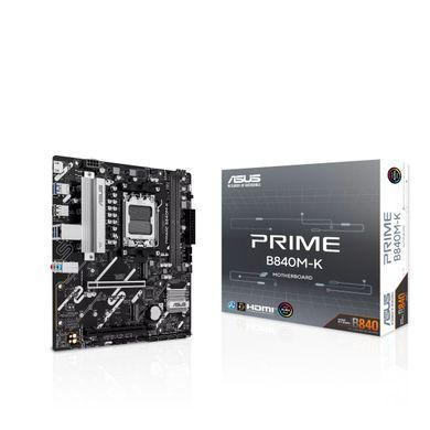 ASUS Материнcька плата PRIME B840M-K sAM5 B840 2xDDR5 M.2 HDMI mATX 90MB1PK0-M0EAY0 фото