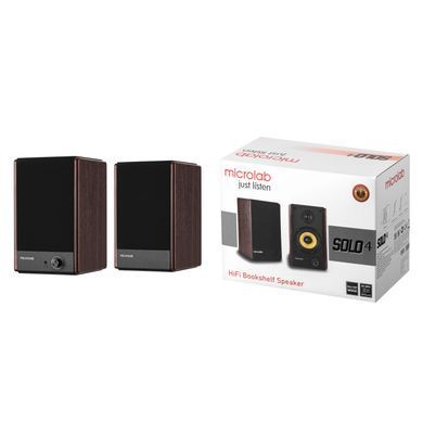 Microlab Акустична система SOLO 4 2.0, 60w, mini-jack/bluetooth, коричневий SOLO-4BR фото