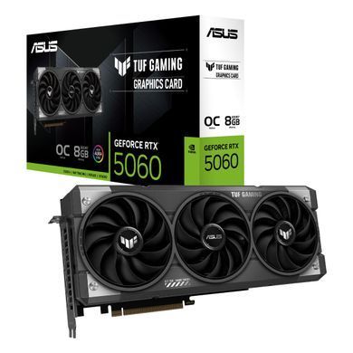 ASUS Відеокарта GeForce RTX 5060 8 GB GDDR6 OC TUF-RTX5060-O8G-GAMING 90YV0N00-M0NA00 фото