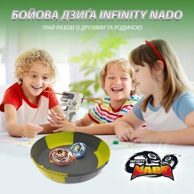 Infinity Nado Набір Nado VII Pro Series Modular Battle Set Громовий Мисливець Тіней і Вогняне Колесо Вибуху (Thunder Shadow Hunter vs Fiery Blast Wheel) EU664181 фото