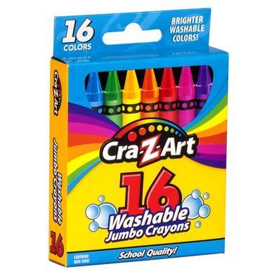 Cra-Z-Art Крейда воскова Cra-Z-Art легкозмивна, велика, 16шт 10204CRA фото