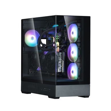 Zalman Корпус P40 Prism без БП, 2xUSB3.0, 1xUSBType-C, 1x120мм ARGB, VGA 420мм, LCS ready, TG 3x Panels, ATX, чёрный P40PRISMBLACK фото
