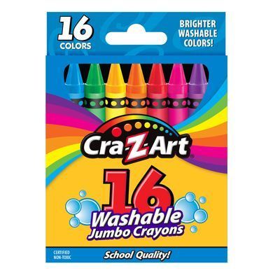 Cra-Z-Art Крейда воскова Cra-Z-Art легкозмивна, велика, 16шт 10204CRA фото