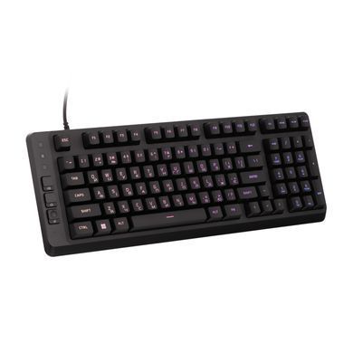 HyperX Клавіатура мембранна HyperX Alloy Origins EVE 1800 99key, Red, USB-A, EN/UA, RGB, чорний B7JE0AA фото