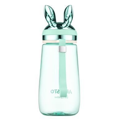 ARDESTO Пляшка для води ARDESTO Bunny 600мл, пластик, зелений