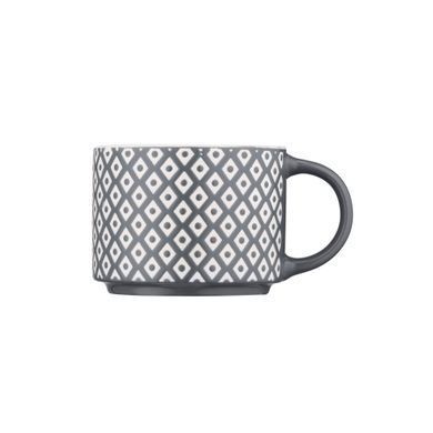 ARDESTO Чашка Weaving E, 330мл, фарфор, бело-черный AR3473E фото
