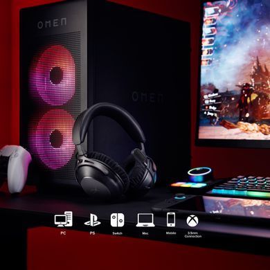 HyperX Гарнітура ігрова Cloud Alpha 2 WL/BT/mini-jack/USB-A/USB-C, 0.5м/1.5м, чорний AJ5C7AA фото