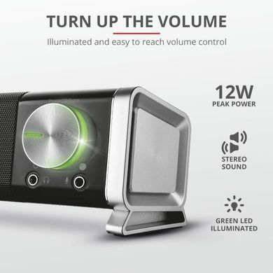 Акустична система (Звукова панель) Trust Asto for PC & TV USB Black 21046_TRUST фото