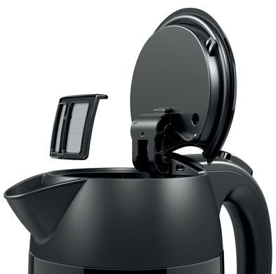 Bosch Електрочайник, 1.7л, метал, чорний TWK3P423 фото