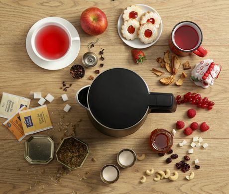 Gorenje Электрочайник, 1,5л, 2,200 Вт, корпус- нержав., Strix, матовый, черный K15DWBK фото