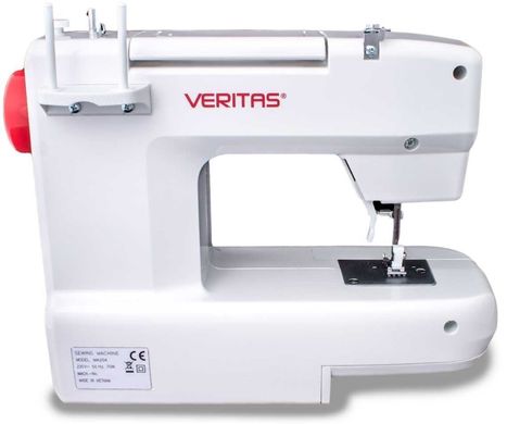 Швейная машина VERITAS JANIS, электромех., 70Вт, 9 шв.оп., петля полуавтомат, белый + красный JANIS фото
