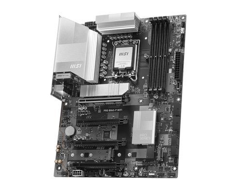 MSI Материнcкая плата PRO B860-P WIFI s1851 B860 4xDDR5 M.2 HDMI DP WiFi BT ATX 911-7E41-001 фото