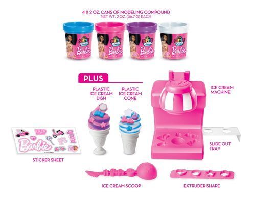 Cra-Z-Art Тісто для ліплення Barbie Магазин морозива з формами, набір 10од 34040CRA фото