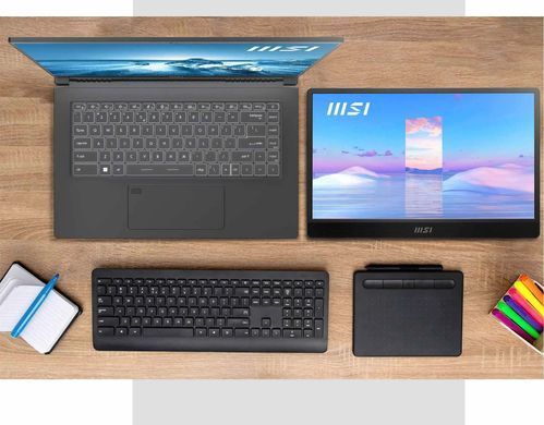 MSI Монітор портативний 15.6" PRO MP161-E2U mHDMI, 2xUSB-C, MM, IPS, Cover 9S6-3PB70H-045 фото