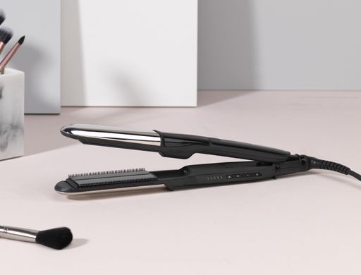 BaByliss Випрямляч, 67Вт, темп.режимів-5, 150-235С, кераміка, чорний ST496E фото