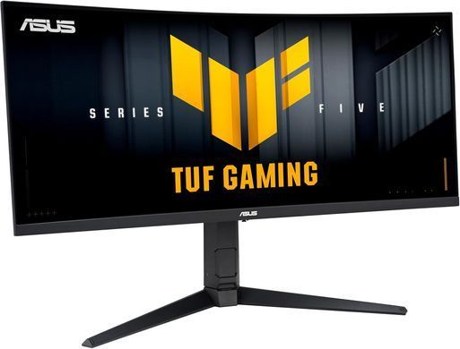 ASUS Монітор Asus 34" TUF Gaming VG34WQML5A 2xHDMI, 2xDP, 3xUSB, MM, VA, 3440x1440, 21:9, 250Hz, 0.5ms, sRGB 130%, CURVED, AdaptiveSync, HAS, HDR400 90LM0BP1-B01E71 фото
