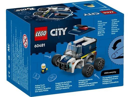 LEGO Конструктор LEGO City Автівки &mdash; Поліцейська вантажівка 60481 фото