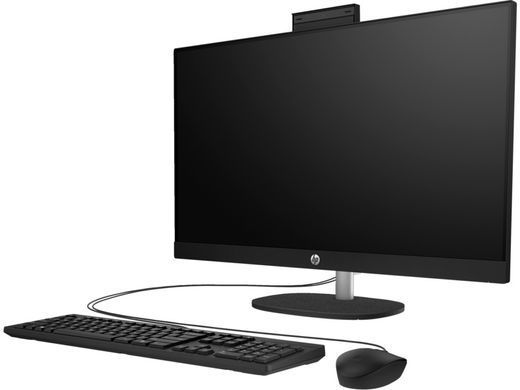 HP Комп'ютер персональний моноблок All-in-One 27" FHD IPS AG, AMD R3-7320U, 8GB, F512GB, UMA, WiFi, кл+м, DOS, чорний A45DYEA фото