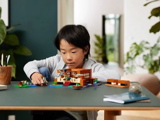 LEGO Конструктор Minecraft Будинок у формі жаби 21256 фото