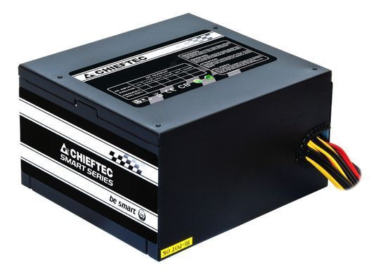 Chieftec Блок живлення Smart (500W), >85%, 120мм, 1xMB 24pin(20+4), 1xCPU 8pin(4+4), 2xMolex, 3xSATA, 1xPCIe 8pin(6+2) GPS-550A8 фото